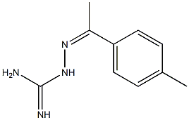 2-Amidino-1-[1-(4-methylphenyl)ethylidene]hydrazine Struktur