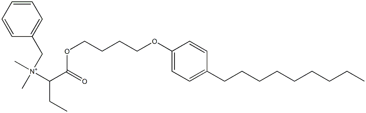 N,N-Dimethyl-N-benzyl-N-[1-[[4-(4-nonylphenyloxy)butyl]oxycarbonyl]propyl]aminium Struktur