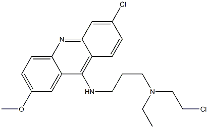 N-(2-Chloroethyl)-N'-(6-chloro-2-methoxyacridin-9-yl)-N-ethyl-1,3-propanediamine Struktur