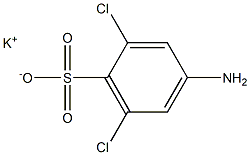 4-Amino-2,6-dichlorobenzenesulfonic acid potassium salt Struktur