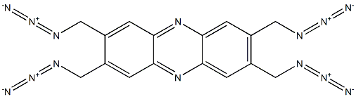 2,3,7,8-Tetrakis(azidomethyl)phenazine Struktur