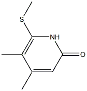 4,5-Dimethyl-6-(methylthio)-2(1H)-pyridone Struktur