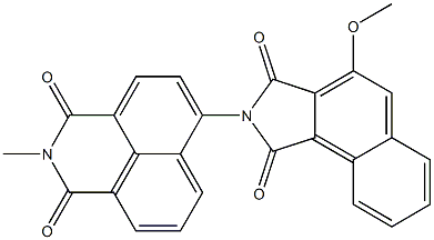 N-[(2,3-Dihydro-2-methyl-1,3-dioxo-1H-benzo[de]isoquinoline)-6-yl]-3-methoxynaphthalimide Struktur