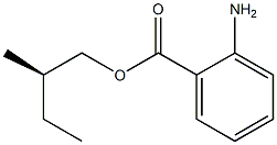 (-)-2-Aminobenzoic acid (R)-2-methylbutyl ester Struktur