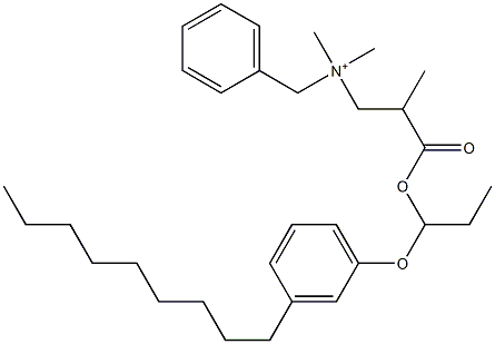 N,N-Dimethyl-N-benzyl-N-[2-[[1-(3-nonylphenyloxy)propyl]oxycarbonyl]propyl]aminium Struktur