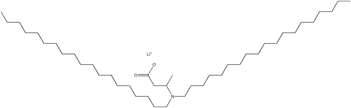 3-(Dinonadecylamino)butyric acid lithium salt Struktur