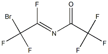 N-(2-Bromo-1,2,2-trifluoroethylidene)trifluoroacetamide Struktur