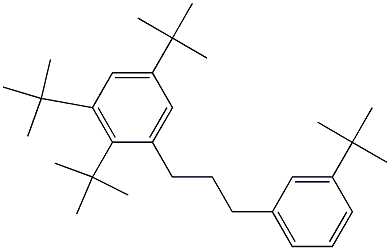 1-(2,3,5-Tri-tert-butylphenyl)-3-(3-tert-butylphenyl)propane Struktur