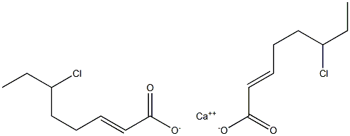 Bis(6-chloro-2-octenoic acid)calcium salt Struktur