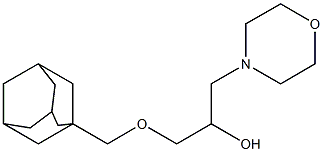 1-Morpholino-3-(adamantan-1-ylmethoxy)-2-propanol Struktur