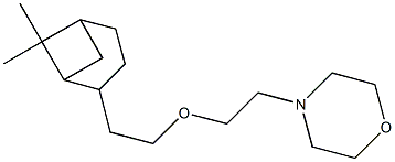 4-[2-[2-(6,6-Dimethylbicyclo[3.1.1]heptan-2-yl)ethoxy]ethyl]morpholine Struktur