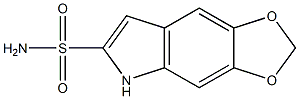 5,6-(Methylenedioxy)-1H-indole-2-sulfonamide Struktur