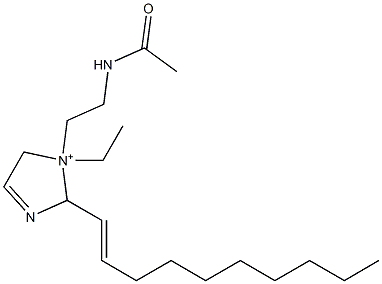 1-[2-(Acetylamino)ethyl]-2-(1-decenyl)-1-ethyl-3-imidazoline-1-ium Struktur