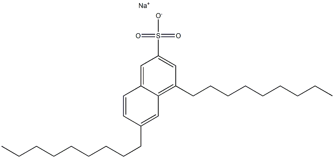 4,6-Dinonyl-2-naphthalenesulfonic acid sodium salt Struktur