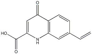 7-Ethenyl-1,4-dihydro-4-oxoquinoline-2-carboxylic acid Struktur