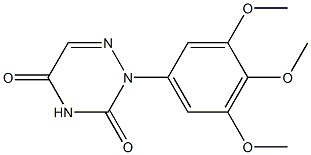 2-[3,4,5-Trimethoxyphenyl]-1,2,4-triazine-3,5(2H,4H)-dione Struktur