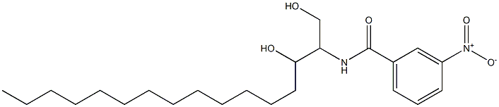 N-(1,3-Dihydroxyhexadecan-2-yl)-3-nitrobenzamide Struktur