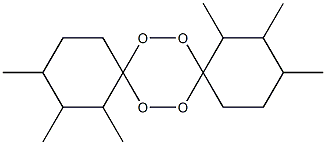 1,2,3,10,11,12-Hexamethyl-7,8,15,16-tetraoxadispiro[5.2.5.2]hexadecane Struktur