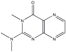 2-(Dimethylamino)-3-methyl-4(3H)-pteridinone Struktur