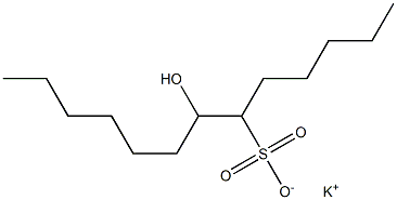 7-Hydroxytridecane-6-sulfonic acid potassium salt Struktur