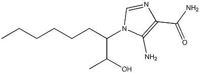 5-Amino-1-[1-(1-hydroxyethyl)heptyl]-1H-imidazole-4-carboxamide Struktur