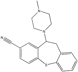 8-Cyano-10-(4-methylpiperazino)-10,11-dihydrodibenzo[b,f]thiepin Struktur