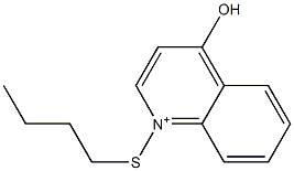 1-Butylthio-4-hydroxyquinolinium Struktur