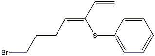 (3Z)-7-Bromo-3-(phenylthio)-1,3-heptadiene Struktur