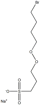 3-(4-Bromobutylperoxy)-1-propanesulfonic acid sodium salt Struktur