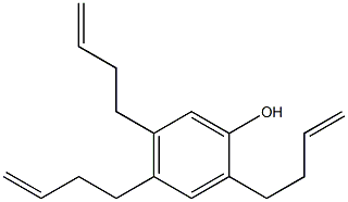 2,4,5-Tri(3-butenyl)phenol Struktur