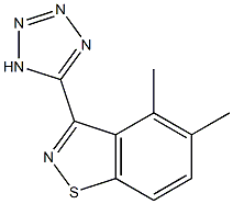 3-(1H-Tetrazol-5-yl)methyl-5-methyl-1,2-benzisothiazole Struktur