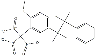 2,3-Dimethyl-2-(phenyl)-3-(4-methoxy-3-trinitromethylphenyl)butane Struktur