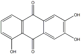 2,3,5-Trihydroxyanthraquinone Struktur