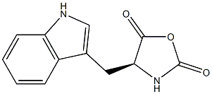 3-[(2,5-ジオキソオキサゾリジン-4β-イル)メチル]-1H-インドール 化學(xué)構(gòu)造式