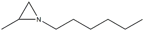 1-Hexyl-2-methylaziridine Struktur