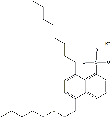 5,8-Dioctyl-1-naphthalenesulfonic acid potassium salt Structure