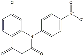 1-(4-Nitrophenyl)-7-chloroquinoline-2,4(1H,3H)-dione Struktur