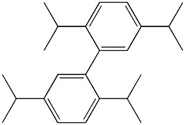 2,5,2',5'-Tetraisopropyl-1,1'-biphenyl Struktur