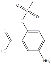 5-Amino-2-[(methylsulfonyl)oxy]benzoic acid Struktur