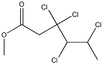 3,3,4,5-Tetrachlorocaproic acid methyl ester Struktur