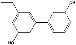 5-Ethyl-1,1'-biphenyl-3,3'-diol Struktur