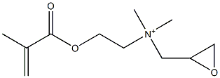 N,N-Dimethyl-N-[2-[(2-methyl-1-oxo-2-propenyl)oxy]ethyl]oxiranemethanaminium Struktur