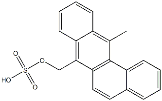 Sulfuric acid (12-methylbenzo[a]anthracene-7-yl)methyl ester Struktur