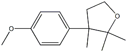 2,2-Dimethyl-3-(4-methoxyphenyl)methyltetrahydrofuran Struktur