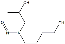 4-[N-(2-Hydroxypropyl)-N-nitrosoamino]-1-butanol Struktur