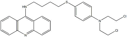 9-[4-[4-[Bis(2-chloroethyl)amino]phenylthio]butylamino]acridine Struktur