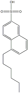 5-Hexyl-2-naphthalenesulfonic acid Struktur