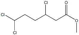 3,6,6-Trichlorocaproic acid methyl ester Struktur