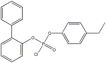 Chlorophosphonic acid 2-biphenylyl 4-ethylphenyl ester Struktur