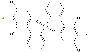 2,3,4-Trichlorophenylphenyl sulfone Struktur